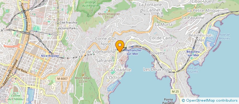 localisation de l'entreprise MONSIEUR ANDRE DERYCKE à VILLEFRANCHE-SUR-MER
