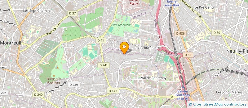 localisation de l'entreprise MONSIEUR ANDRE DES FORGES à MONTREUIL