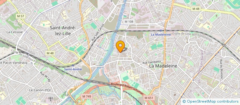 localisation de l'entreprise MONSIEUR ANDRE DESCAMPS à LA MADELEINE