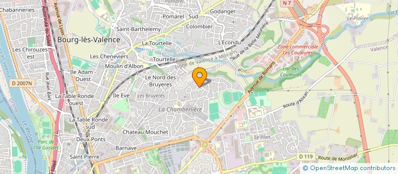 localisation de l'entreprise MONSIEUR ANDRE DESCHAMPS à VALENCE
