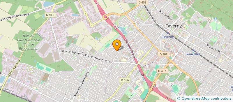 localisation de l'entreprise MONSIEUR ANDRE DESCOUTURES  TAVERNY