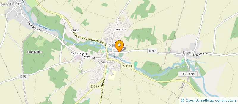 localisation de l'entreprise MONSIEUR ANDRE DESFOURNEAUX  VOULX