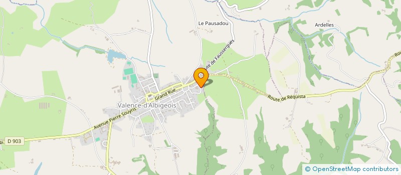 localisation de l'entreprise MONSIEUR ANDRE DEYMIE  VALENCE-D'ALBIGEOIS