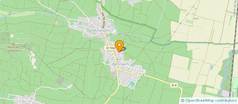 localisation de l'entreprise MONSIEUR ANDRE DIERSTEIN  BENNWIHR