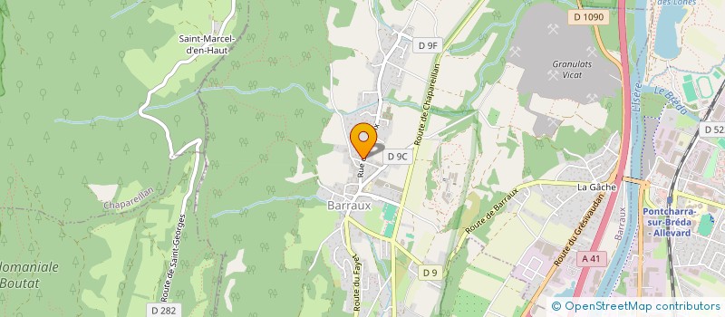 localisation de l'entreprise MONSIEUR ANDRE DIRAND  BARRAUX