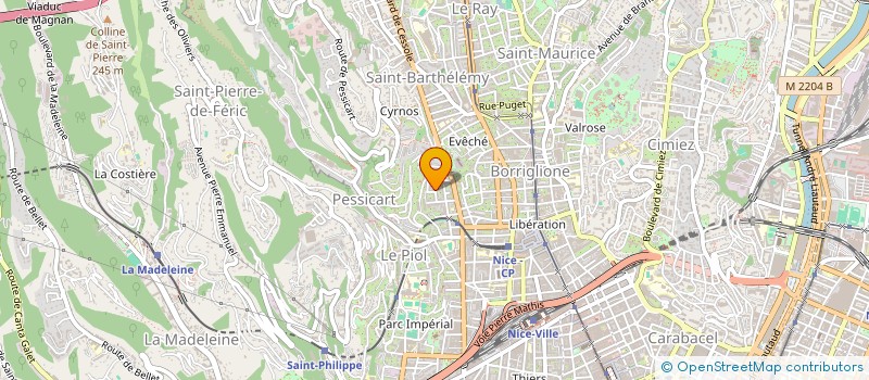localisation de l'entreprise MONSIEUR ANDRE DJEDAI à NICE