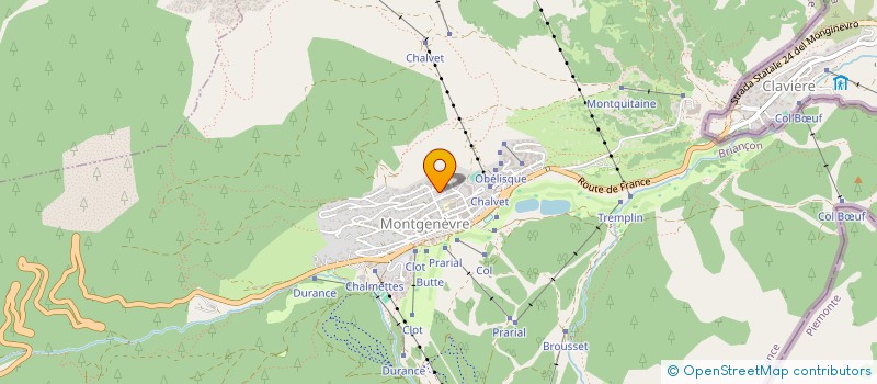 localisation de l'entreprise MONSIEUR ANDRE DOLLET  MONTGENEVRE