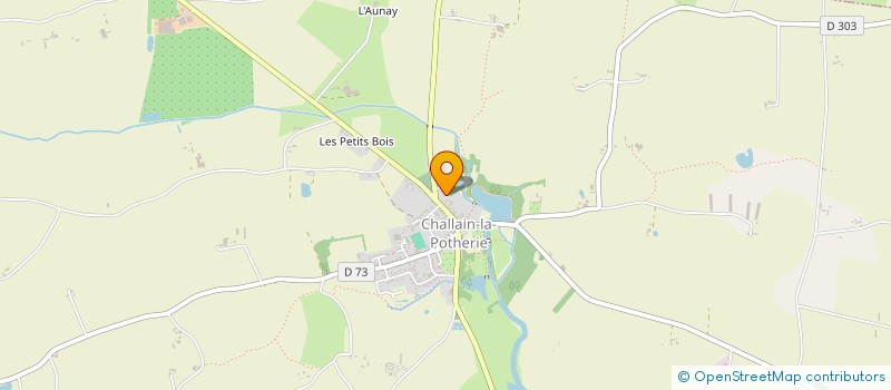 localisation de l'entreprise MONSIEUR ANDRE DOS REIS MORAIS  CHALLAIN-LA-POTHERIE