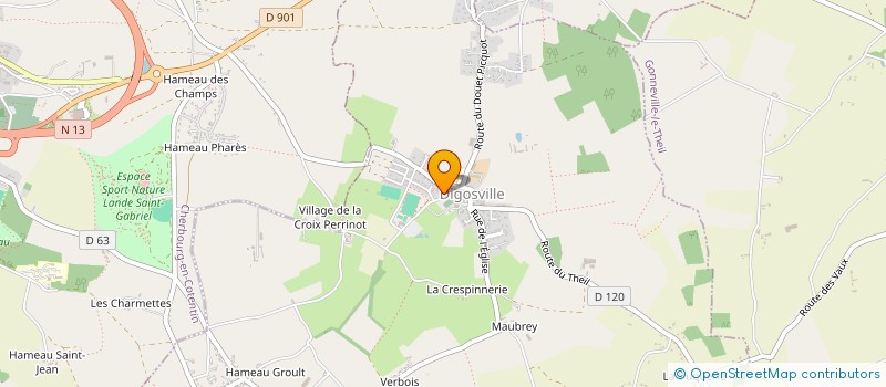 localisation de l'entreprise MONSIEUR ANDRE DOUCET  DIGOSVILLE