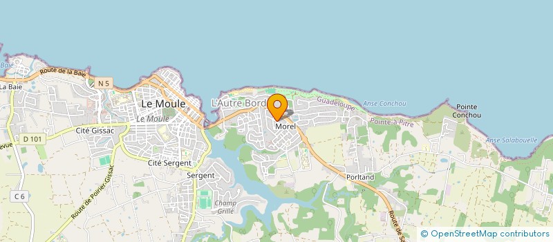 localisation de l'entreprise MONSIEUR ANDRE DOUNA à LE MOULE