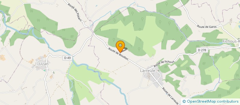 localisation de l'entreprise MONSIEUR ANDRE DROUILHET  POURSIUGUES-BOUCOUE