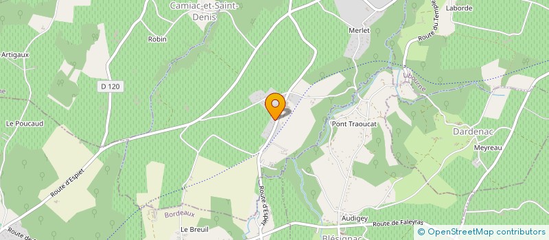 localisation de l'entreprise MONSIEUR ANDRE DU VAL  GREZILLAC