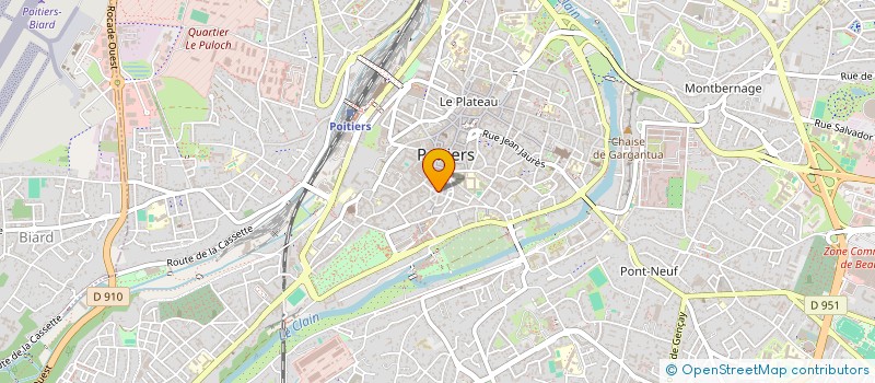 localisation de l'entreprise MONSIEUR ANDRE DUBARD  POITIERS