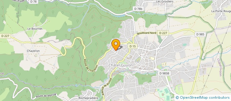 localisation de l'entreprise MONSIEUR ANDRE DUBOSCLARD à CHATEL-GUYON