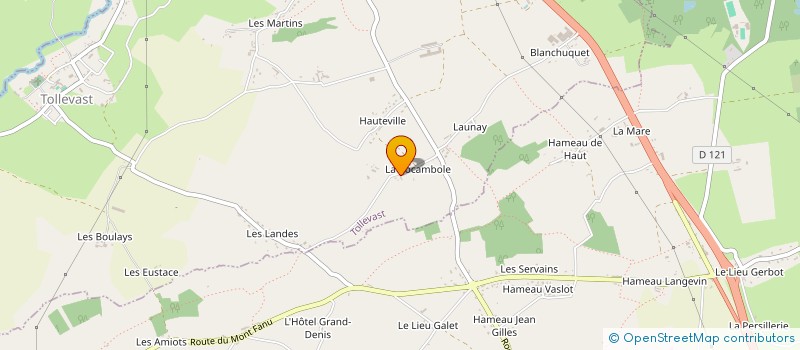 localisation de l'entreprise MONSIEUR ANDRE DUBOST  TOLLEVAST