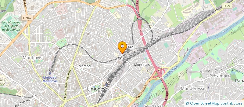 localisation de l'entreprise MONSIEUR ANDRE DUBOUIS à LIMOGES