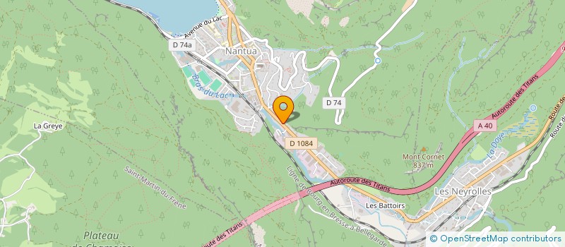 localisation de l'entreprise MONSIEUR ANDRE DUCHEMIN  NANTUA