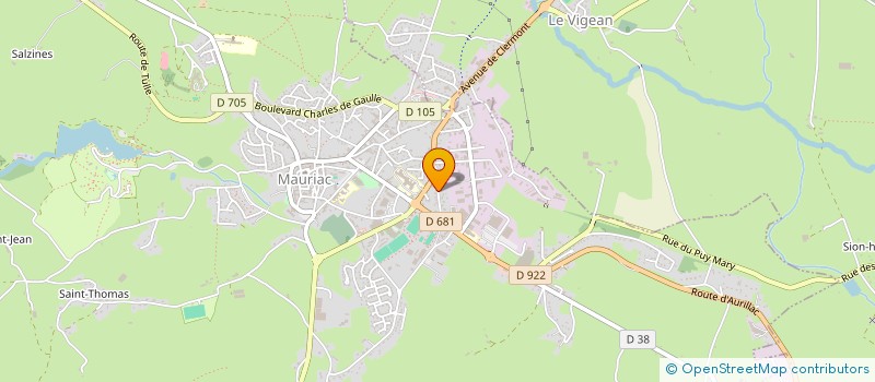 localisation de l'entreprise MONSIEUR ANDRE DUCHER à MAURIAC