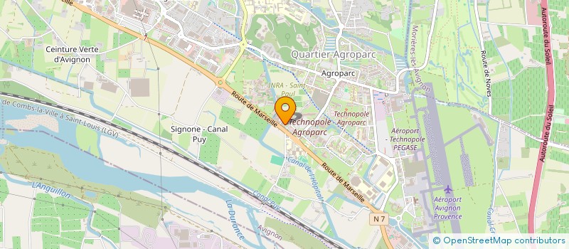 localisation de l'entreprise MONSIEUR ANDRE DUCLAUX  AVIGNON