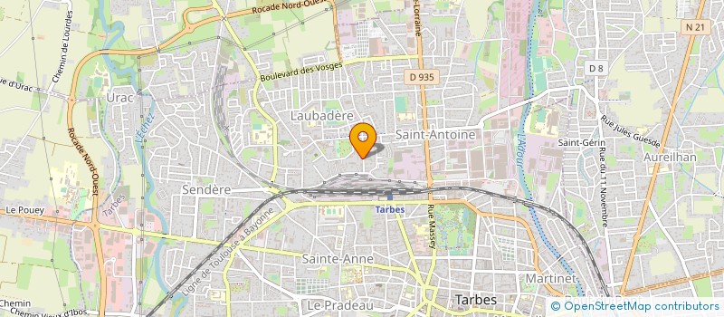 localisation de l'entreprise MONSIEUR ANDRE DUFFORT à TARBES