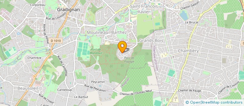 localisation de l'entreprise MONSIEUR ANDRE DUGOUJON  GRADIGNAN