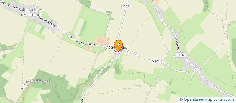 localisation de l'entreprise MONSIEUR ANDRE DUJARDIN  NOTRE-DAME-D'ALIERMONT