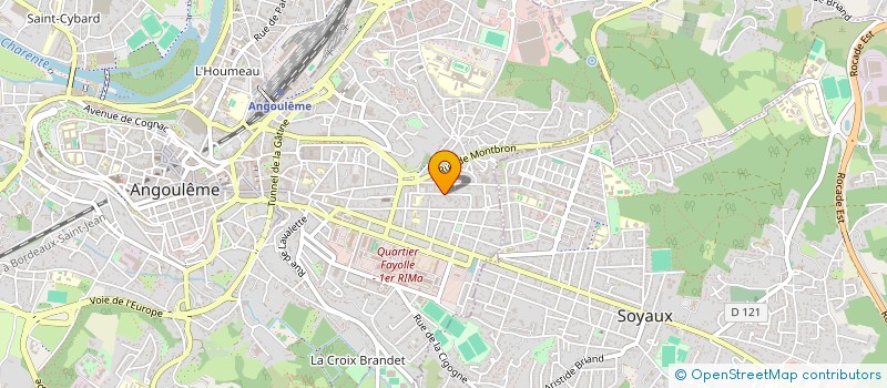 localisation de l'entreprise MONSIEUR ANDRE DUMAS à ANGOULEME