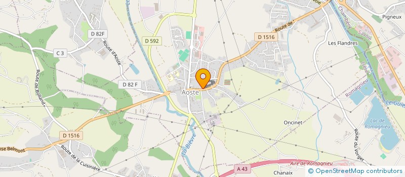 localisation de l'entreprise MONSIEUR ANDRE DUMOULIN  LES ABRETS-EN-DAUPHINE