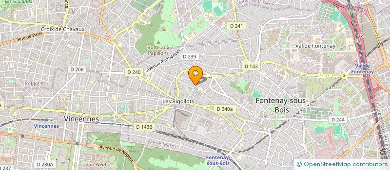 localisation de l'entreprise MONSIEUR ANDRE DUPEYROUX à FONTENAY-SOUS-BOIS