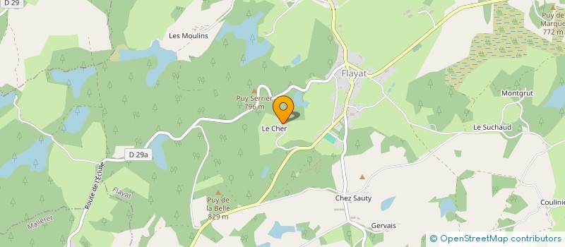 localisation de l'entreprise MONSIEUR ANDRE DUPONT à FLAYAT