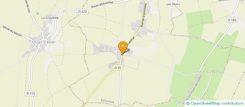 localisation de l'entreprise MONSIEUR ANDRE DUPRE  ETROUSSAT