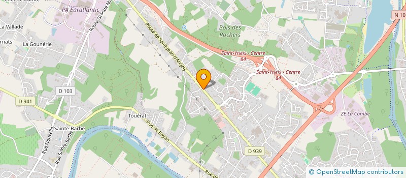 localisation de l'entreprise MONSIEUR ANDRE DUPUIS à SAINT-YRIEIX-SUR-CHARENTE