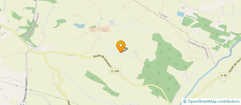 localisation de l'entreprise MONSIEUR ANDRE DUPUY  CASTELNAU-BARBARENS