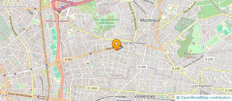 localisation de l'entreprise MONSIEUR ANDRE DURAND à MONTREUIL