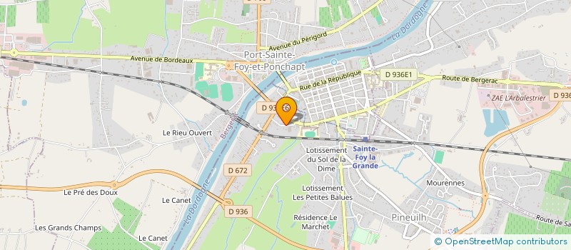 localisation de l'entreprise MONSIEUR ANDRE DURAND  PINEUILH