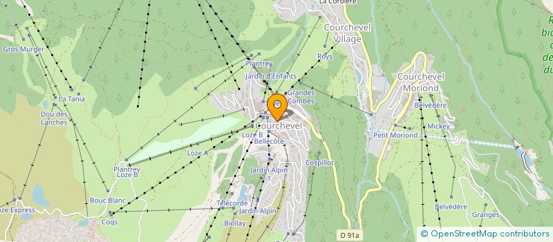 localisation de l'entreprise MONSIEUR ANDRE DURANDARD à COURCHEVEL
