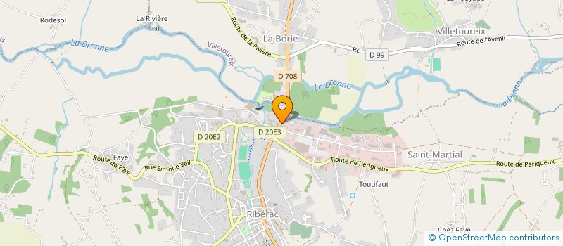 localisation de l'entreprise MONSIEUR ANDRE DURIEUBLANC  RIBERAC