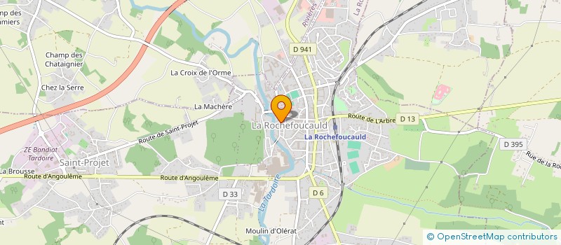 localisation de l'entreprise MONSIEUR ANDRE DURIN  LA ROCHEFOUCAULD-EN-ANGOUMOIS