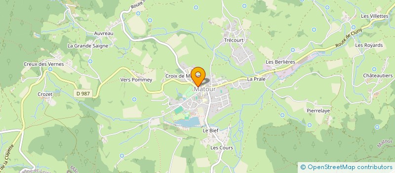 localisation de l'entreprise MONSIEUR ANDRE DURY  MATOUR