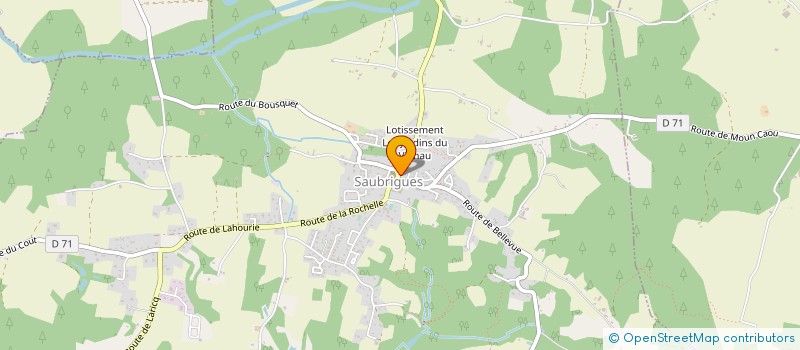 localisation de l'entreprise MONSIEUR ANDRE DUSSAU à SAUBRIGUES