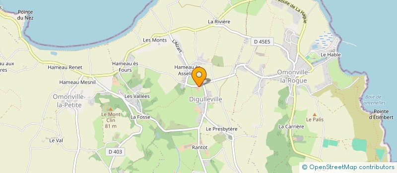 localisation de l'entreprise MONSIEUR ANDRE DUVAL  LA HAGUE