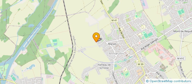 localisation de l'entreprise MONSIEUR ANDRE DUVILER  ANNULLIN