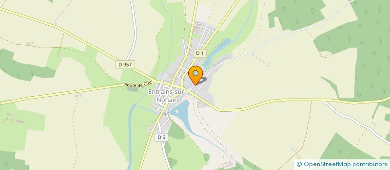 localisation de l'entreprise MONSIEUR ANDRE DYONNE  ENTRAINS-SUR-NOHAIN