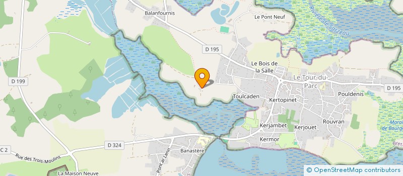 localisation de l'entreprise MONSIEUR ANDRE EGRON  LE TOUR-DU-PARC