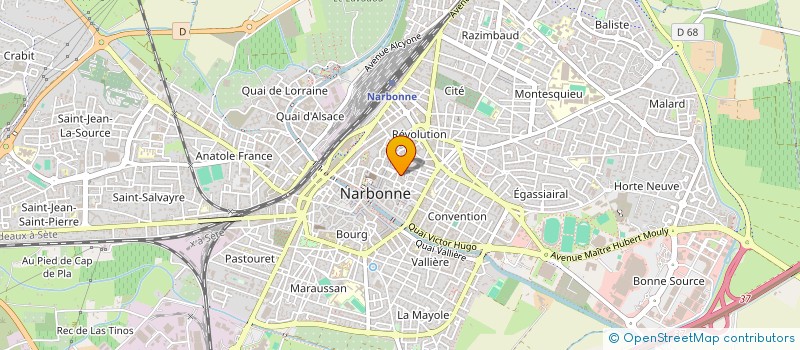 localisation de l'entreprise MONSIEUR ANDRE ELBAZ  NARBONNE