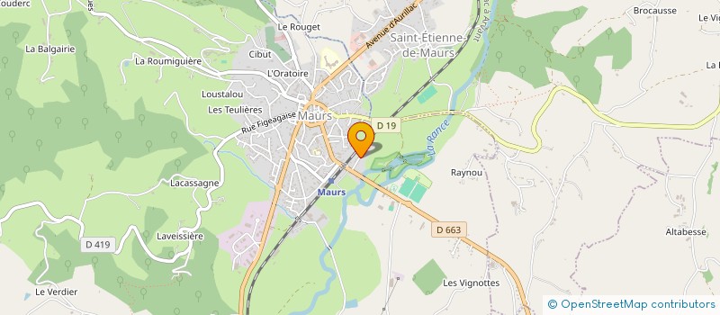 localisation de l'entreprise MONSIEUR ANDRE ESCUROUX à SAINT-ETIENNE-DE-MAURS