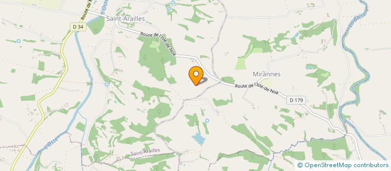 localisation de l'entreprise MONSIEUR ANDRE ESTIBAL  MIRANNES