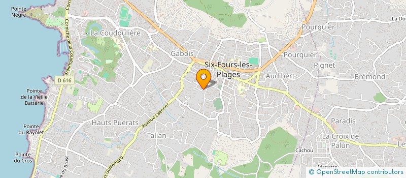 localisation de l'entreprise MONSIEUR ANDRE EXERTIER à SIX-FOURS-LES-PLAGES