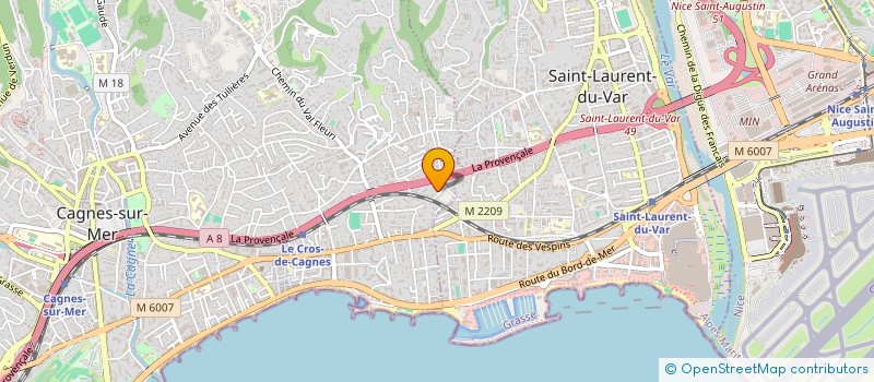 localisation de l'entreprise MONSIEUR ANDRE EYANG MINTSA à CAGNES SUR MER