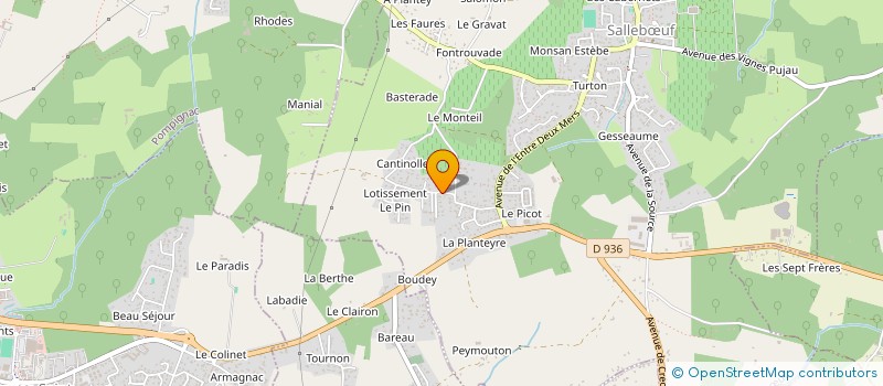 localisation de l'entreprise MONSIEUR ANDRE FABER  SAINT-QUENTIN-DE-BARON